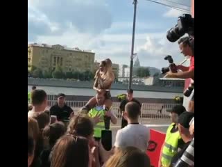 how do you like this behavior buzova? aren't you ashamed to humiliate the guard who wears you on his shoulders?
