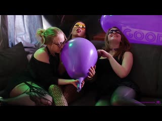 nika nastya and oksana inflate serezha ball